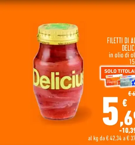 Filetti di alici Delicius