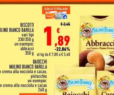 Biscotti Mulino Bianco Barilla