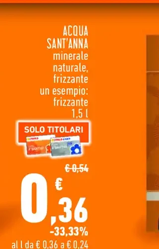 Acqua minerale naturale frizzante Sant'Anna