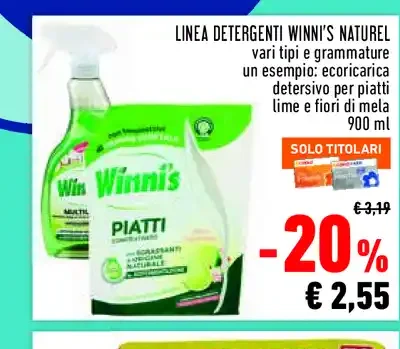 Detersivo per piatti Winnis