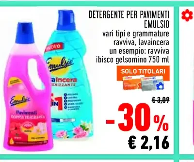 Detergente per pavimenti Emulsio