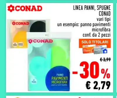 Panni e spugne Conad