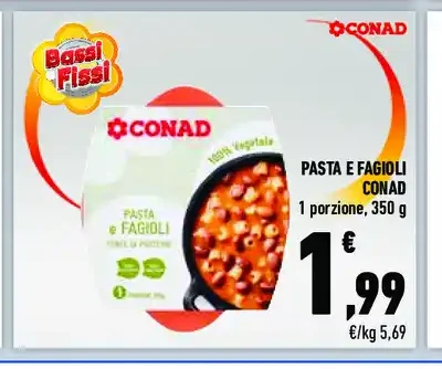 Pasta e fagioli Conad