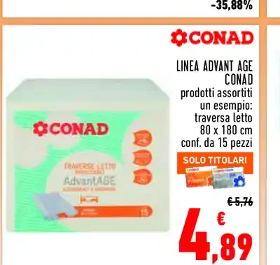 Traversa letto Advantage Conad