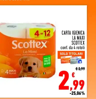 Carta igienica Scottex La Maxi