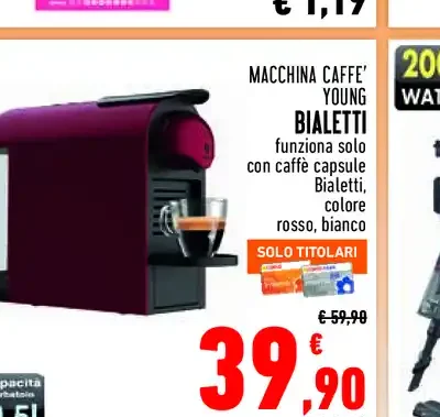 Macchina caffè Young Bialetti