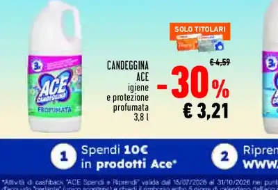 Candeggina Ace igiene e protezione profumata