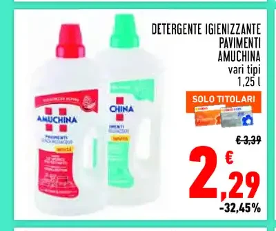 Detergente igienizzante pavimenti Amuchina