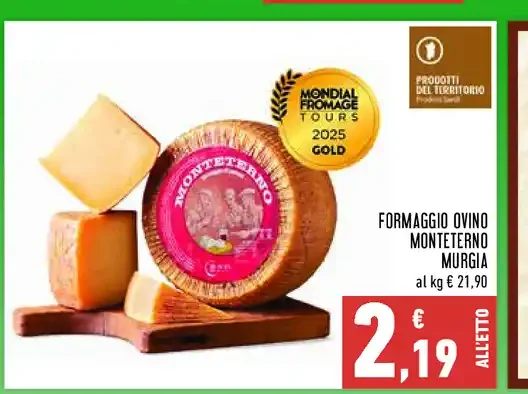 Formaggio ovino Murgìa Murigia