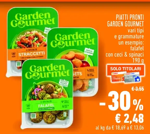 Piatti pronti Garden Gourmet