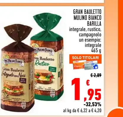 Gran Bauletto Mulino Bianco Barilla