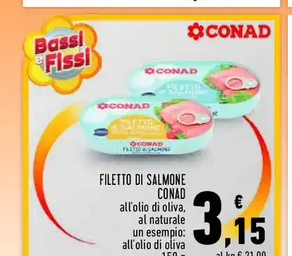 Filetto di salmone Conad