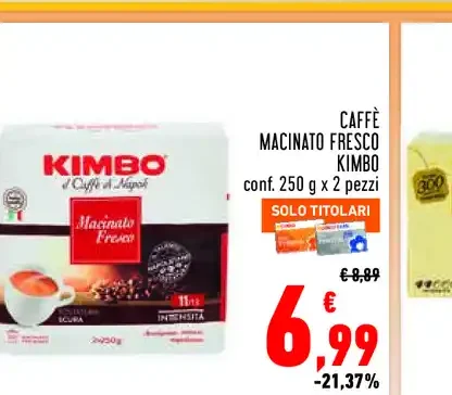 Caffè macinato Kimbo