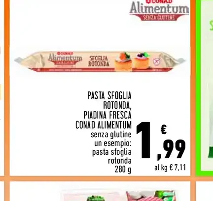 Pasta sfoglia rotonda Conad Alimentum