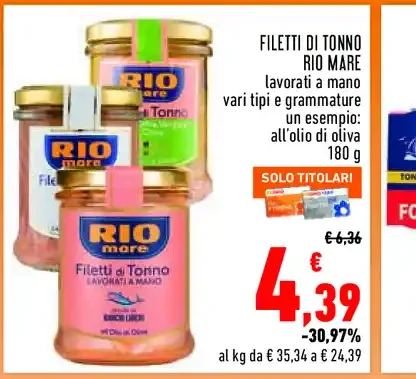 Filetti di tonno Rio Mare