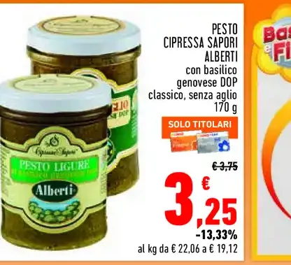 Pesto Cipressa Sapori Alberti
