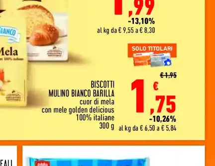 Biscotti Mulino Bianco Barilla cuor di mela