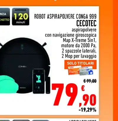 Robot aspirapolvere Conga 999 Cecotec