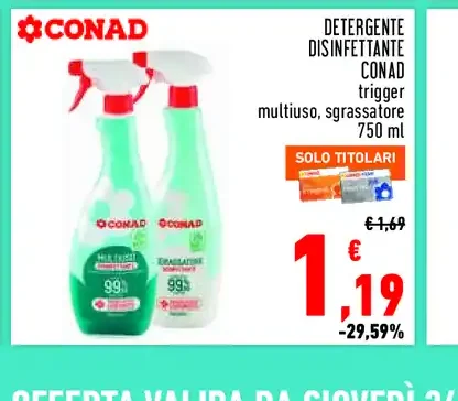 Detergente disinfettante Conad Trigger