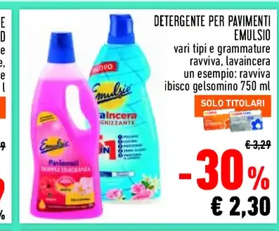 Detergente per pavimenti Emulsio