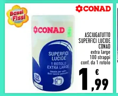 Asciugatutto superfici lucide Conad