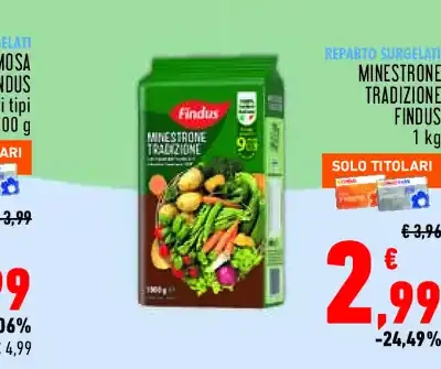 Minestrone tradizione Findus