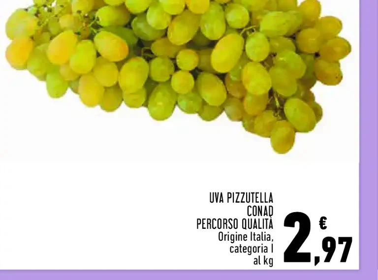 Uva Pizzutella Conad
