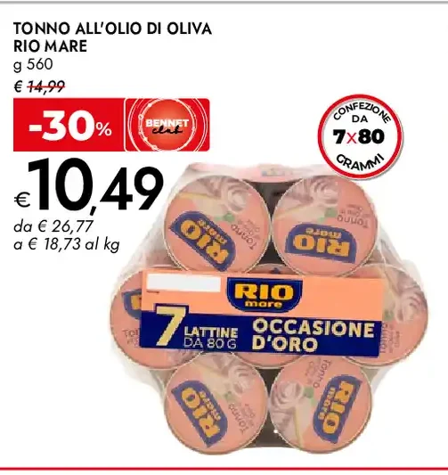 Tonno all'olio di oliva