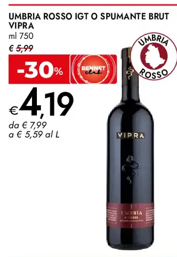 Umbria Rosso IGT o Spumante Brut