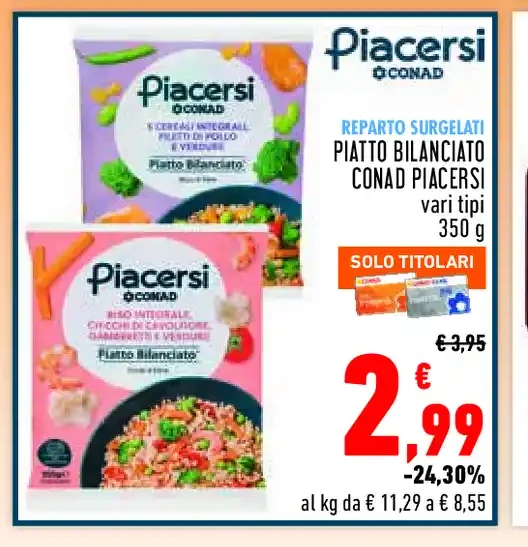 Piatto bilanciato Conad Piacersi