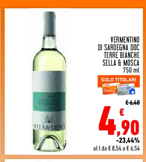 Vermentino di Sardegna DOC Terre Bianche Sella & Mosca
