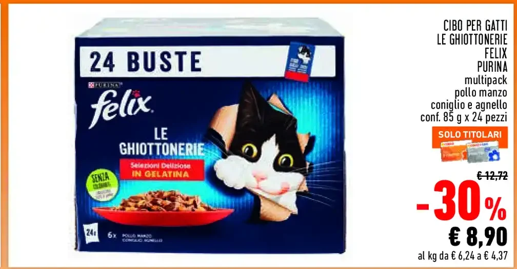 Cibo per gatti Felix Le Ghiottonerie