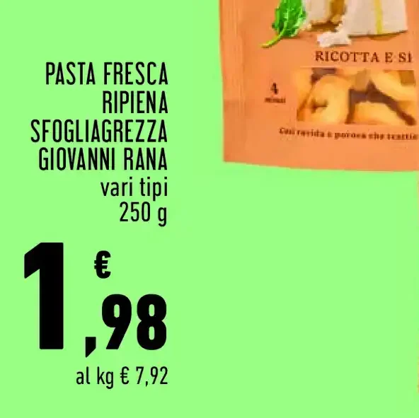 Pasta fresca ripiena Sfogliagrezza Giovanni Rana