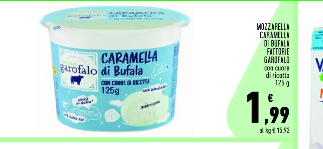 Mozzarella caramella di bufala