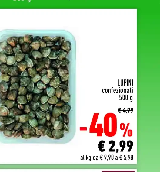 Lupini confezionati