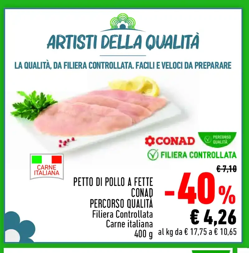 Petto di pollo a fette Conad