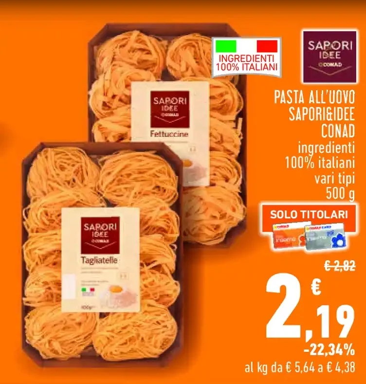 Pasta all'uovo Sapori Idee Conad