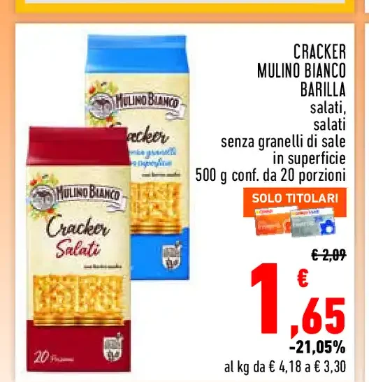 Cracker Mulino Bianco Barilla