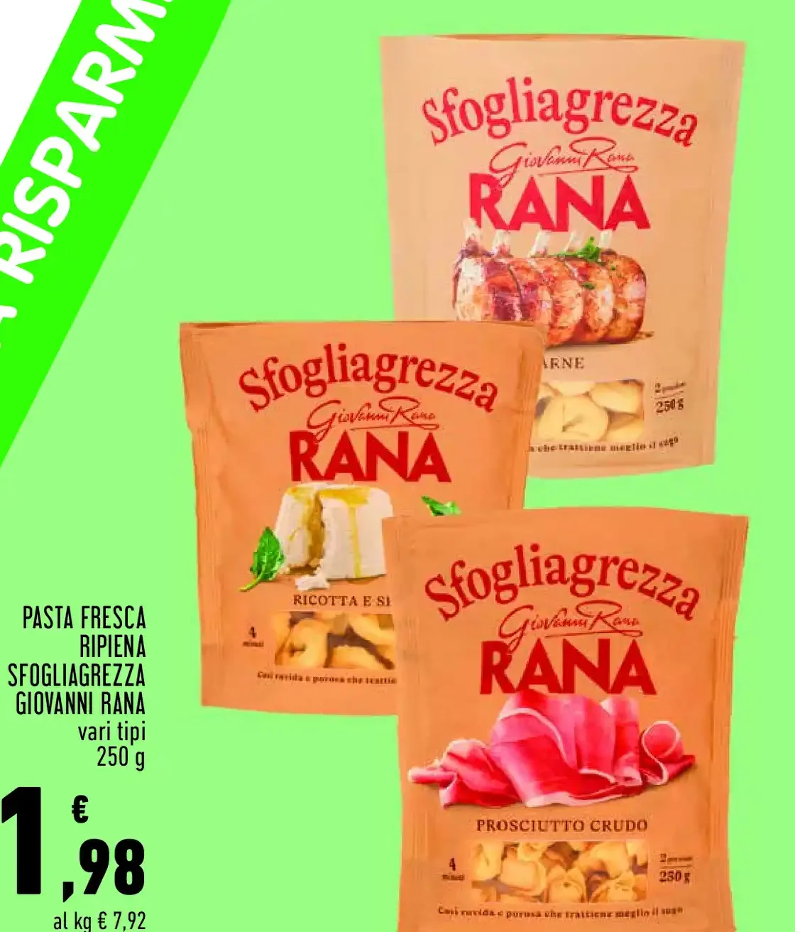 Pasta fresca ripiena Sfogliagrezza Giovanni Rana