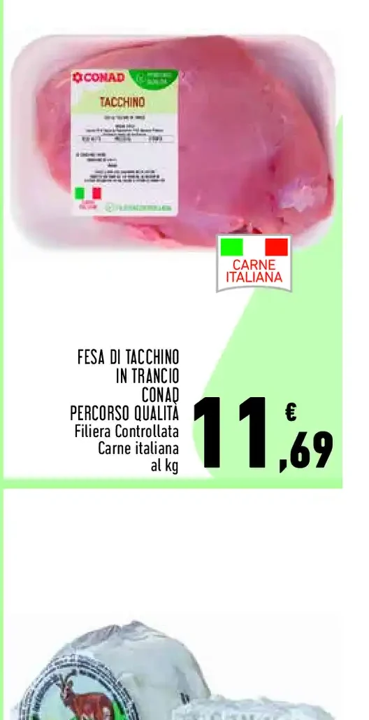 Fesa di tacchino in trancio Conad