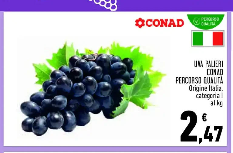 Uva Palieri Conad Percorso Qualità