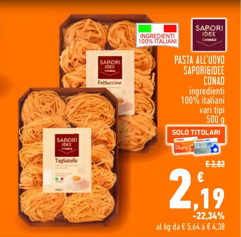 Pasta all'uovo Sapori Idee Conad