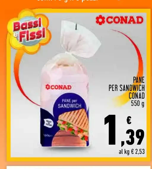 Pane per sandwich