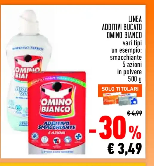 Additivo smacchiante Omino Bianco