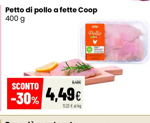 Petto di pollo a fette Coop