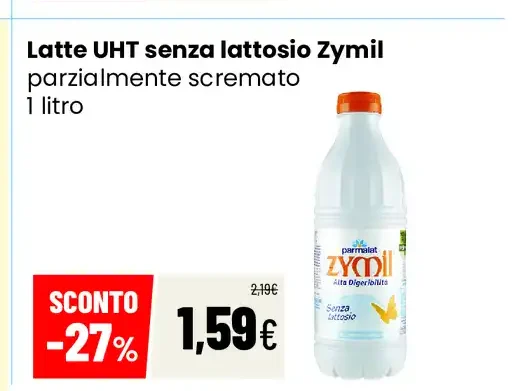 Latte UHT senza lattosio
