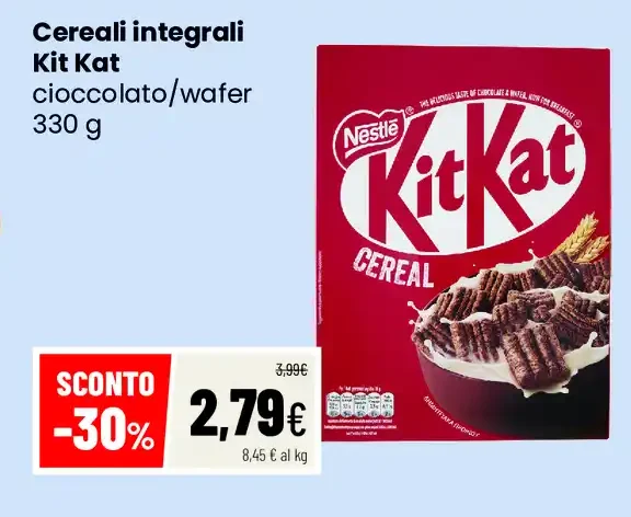 Cereali integrali Kit Kat