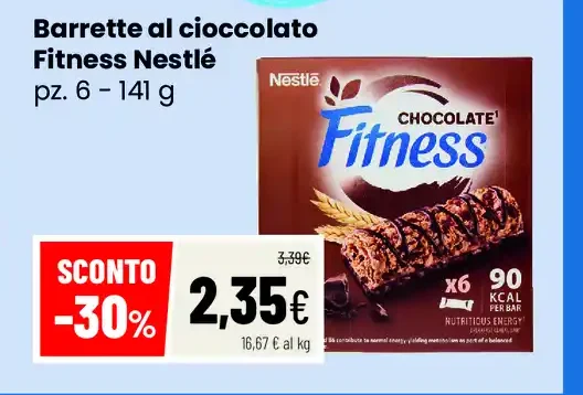 Barrette al cioccolato Fitness