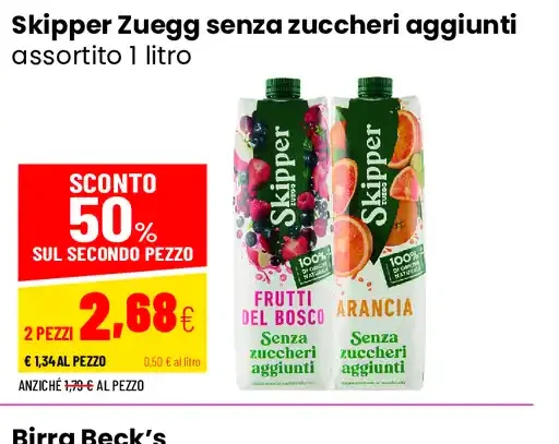 Skipper senza zuccheri aggiunti