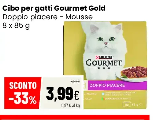 Cibo per gatti Gourmet Gold Doppio Piacere Mousse